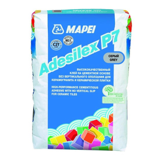 Клей для плитки керамогранита и камня  Adesilex P7 серый  (класс С2Т) 25 кг