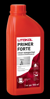 Грунт-концентрат глубокого проникновения LITOKOL PRIMER FORTE 1 кг