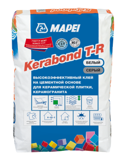 Клей  для плитки и керамогранита KERABOND  T-R  серый 25 кг