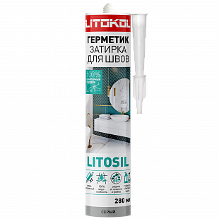 LITOKOL LITOSIL ШОКОЛАД санитарный силиконовый герметик-затирка 280 мл