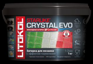 STARLIKE EVO S.700 CRYSTAL эпоксидный состав для укладки и затирки мозаики и плитки 1 кг